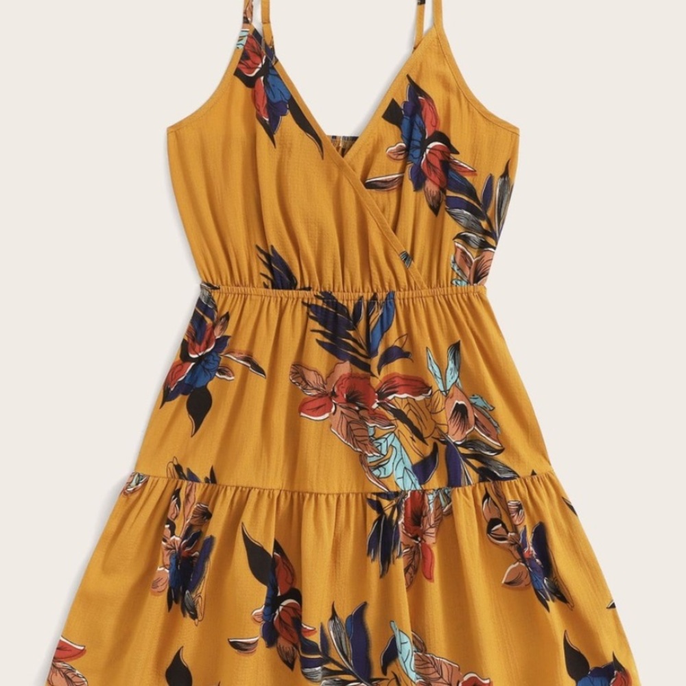Floral Print Boho Cami Dress